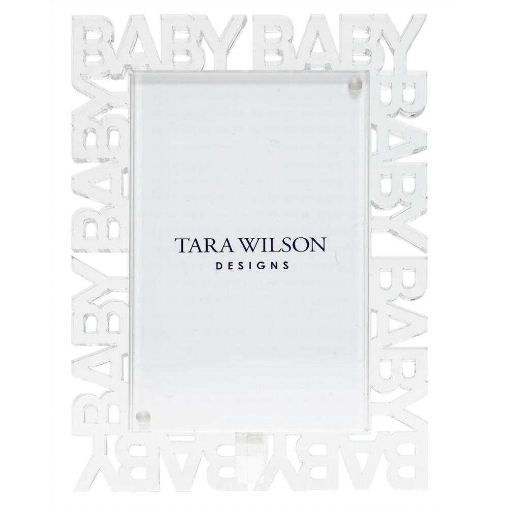 NEW TARA WILSON DESIGNS baby acrylic frame - 4x6 in clear